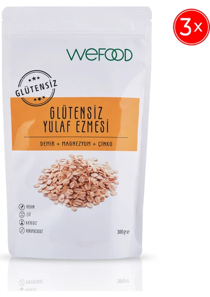 Glütensiz Yulaf Ezmesi 300 gr 3'lü 8683347032839