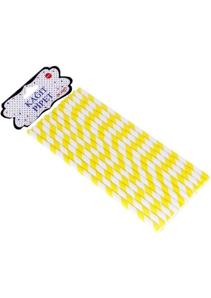 Pipet Kağıt Spiral Modeli - 25'li Sarı