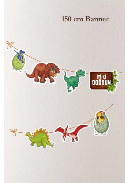 Dinazor Konsepti Büyük Banner *kalın Kağıt 150CM fiyatları