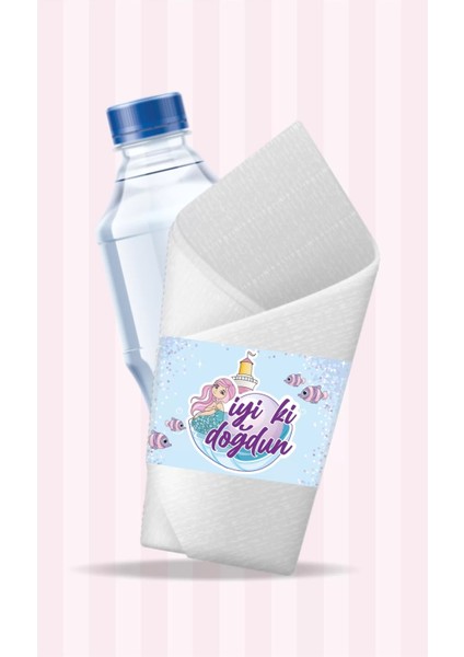 Deniz Kızı Konsepti Peçete Sargısı 16'lı