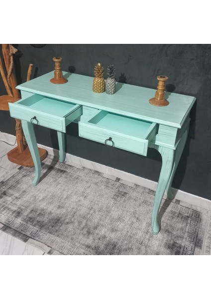 100 cm Çekmeceli Mint Yeşili Eskitme Dresuar fiyatları