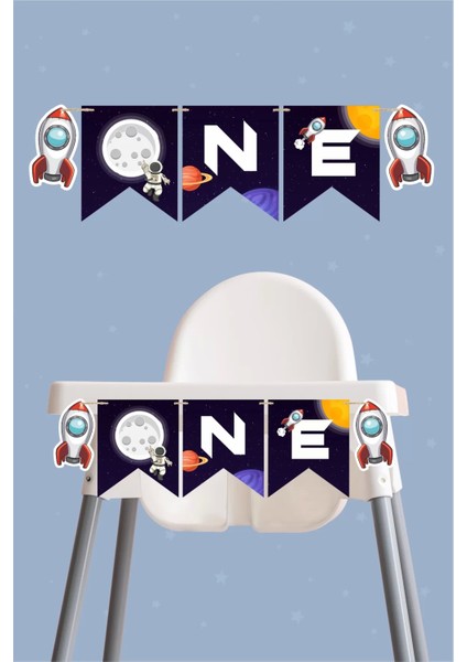 Uzay Temalı One Banner *kalın Kağıt