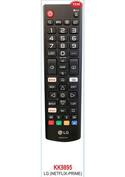 -Netflıx-Movıes Tuşlu Lcd-Led Tv Kumanda (AKB75675311HIK752K531) KK9895-19477
