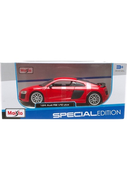 1/24 Audi R8 V10 Plus Model Araba - Kırmızı fiyatları