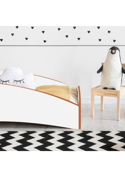 Montessori Karyola Rosa Mdf Yatak