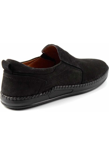 Siyah Nubuk Leather Erkek Casual Ayakkabı E01733701501