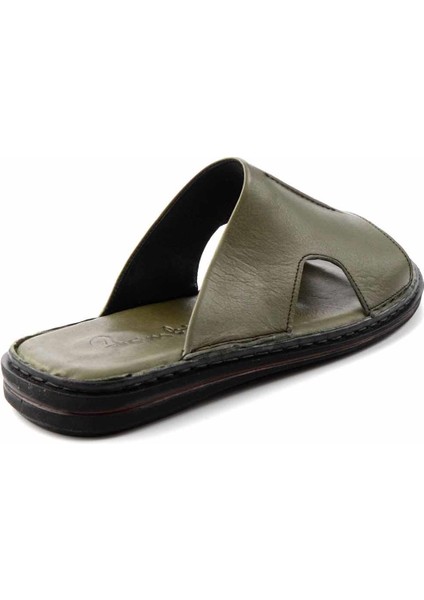 Haki Leather Erkek Terlik E04804050603 fırsatları