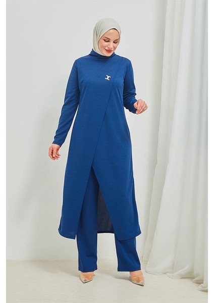 Tesettür Tunik Pantolon Takım BRC8075 Indigo