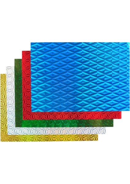 Hologramlı Karton 50 x 70 cm Karışık 10'lu Poşet