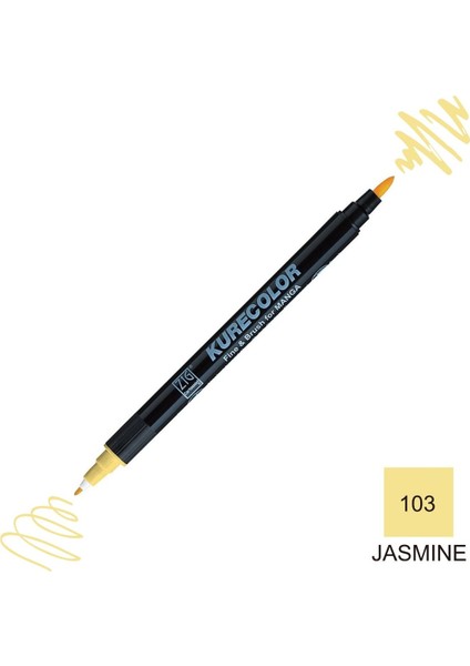Kurecolor Mangaka Fine&brush Çift Taraflı Kalem CNKC-2200 No 103 Jasmine