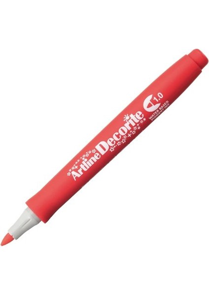 Decorite Marker Kalem Yuvarlak Uç 1.0 Red