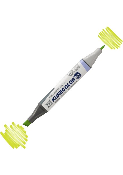 Kurecolor KC3000 Twin S Marker Kalem 124-125 Yellow Green