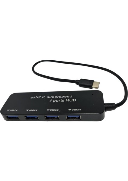 Nivatech Typec - 4port USB 2.0 Çoklayıcı USB Hub