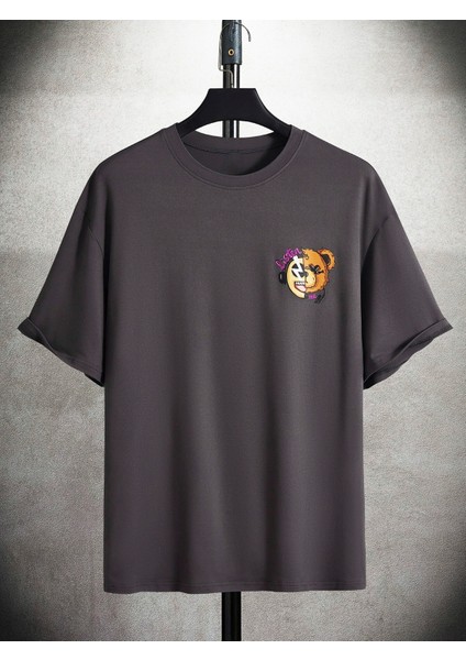 Listen Me Baskılı Oversize T-Shirt