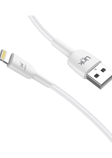 K601 Fast 1m 3A Lıghtnıng USB Şarj Kablosu fiyatları