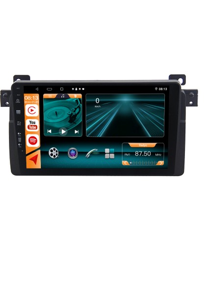 Bmw E46 Android 10 Carplay Navigasyon Multimedya Ekran FI-9907