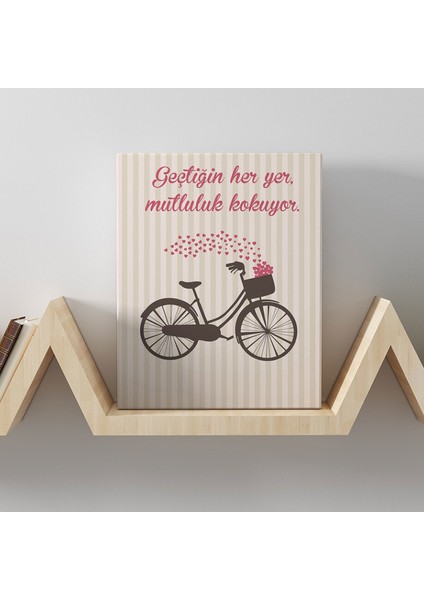 Romantik Tasarımlı Mini Kanvas Tablo - NO25 19X27.5 cm