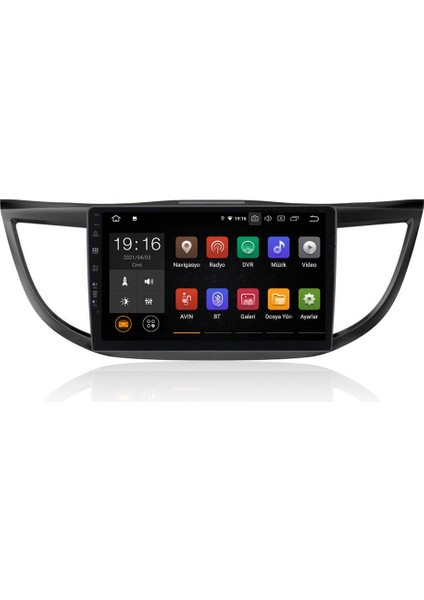 Honda Cr-V Android 10 Carplay Özellikli Navigasyon Multimedya Ekran 4gb RAM+64GB HDD NAV-9933