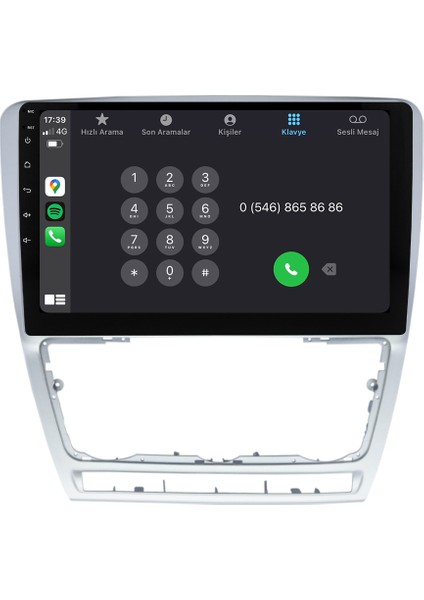 Skoda Octavia (2008-2012) Android 14 Multimedya - 4 GB Ram - 64 GB Hafıza - Carplay CRV-4481XD