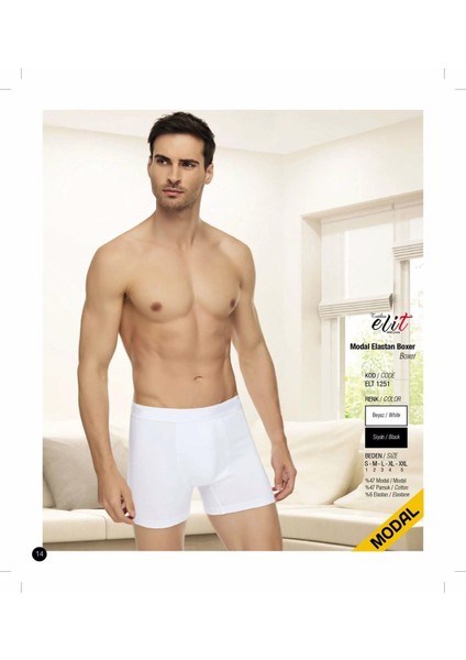 Erkek Modal Likralı Boxer 1251 - 9 Adet