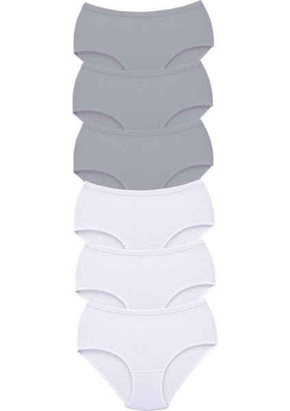 6 Adet Tutku Kadın Yüksek Bel Bato Kalın Lastik Külot S10