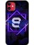 Apple iPhone 11 Kılıf Baskılı Kapak - Dark Neon Yaprak S Harfi + 5d Tam Kaplayan Cam 1