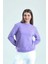 Lila Dik Yaka Sweatshirt 4