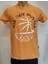 Koyu Sarı Baskılı Kısa Kollu T-Shirt 1