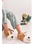 Unisex Köpek Figürlü Peluş Panduf Ev Pandufu Ev Botu 2