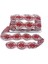Organze Pul Dantel A8-1703 13,5mt-Kırmızı Gümüş 1