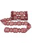 Organze Pul Dantel 13-1657 13,5mt-Kırmızı Gümüş 1