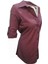 Rimoda 7421 Kadın Kaşmir Içi Kürklü Önü Düğmeli Tunik - Bordo 2