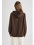 Kapüşonlu Basic Sweatshirt Z9351AZ22AU 6