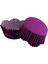 Depposite Cupcake Kalıbı Pet Kapsül Dalgalı Kek Kalıbı 65X38 mm - 100 Adet Mor 3.8x6.5 cm 1