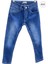 Mojo Unisex Slim Fit Dar Paça Kot Pantolon 2299 Mavi 3
