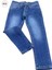 Mojo Unisex Slim Fit Dar Paça Kot Pantolon 2299 Mavi 5