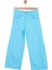 Kız Çocuk Yırtmaçlı Bol Paça Denim Pantolon 54714 Mavi 3