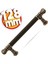 Çekmece Dolap Kapak Kulpu Kulbu 128 mm Antik Sarı Metal Kulp 1