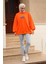 Oversize Balon Kol Tunik 31028 Orange 2