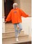 Oversize Balon Kol Tunik 31028 Orange 4