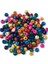 Karışık Renkli Ahşap Boncuk Orta Boy 8-9 mm 100 Gram 1