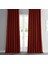 Taç Kiremit Keten Karartma Blackout Fon Perde, 1/2 Seyrek Pile, Tek Kanat, 70 x 250 cm 1