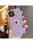 Apple iPhone 13 Pro Max Kılıf Zebana Diamond Deri Kılıf Lila 1