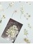 Retro Beyaz Renkli Çiçek Şeffaf Sticker - Scrapbook - Bullet Journal - Defter Süsleme-Çıkartma 4