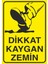 Iş Güvenliği Levhası Sticker- Dikkat Kaygan Zemin 2 1