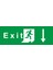 Iş Güvenliği Levhası - Exit Aşağı Ok 1