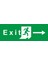 Iş Güvenliği Levhası - Exit Sağ Ok 1