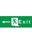 Iş Güvenliği Levhası - Exit Sol Ok 1