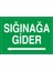 Iş Güvenliği Levhası - Sığınağa Gider Sol Ok 1