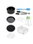 Hava Fritöz Aksesuarları 7 Inç (Çap 18CM) 9 Parça Pişirme Seti Yui Xiaomi Philips HD9252 ile Uyumlu (Yurt Dışından) 1